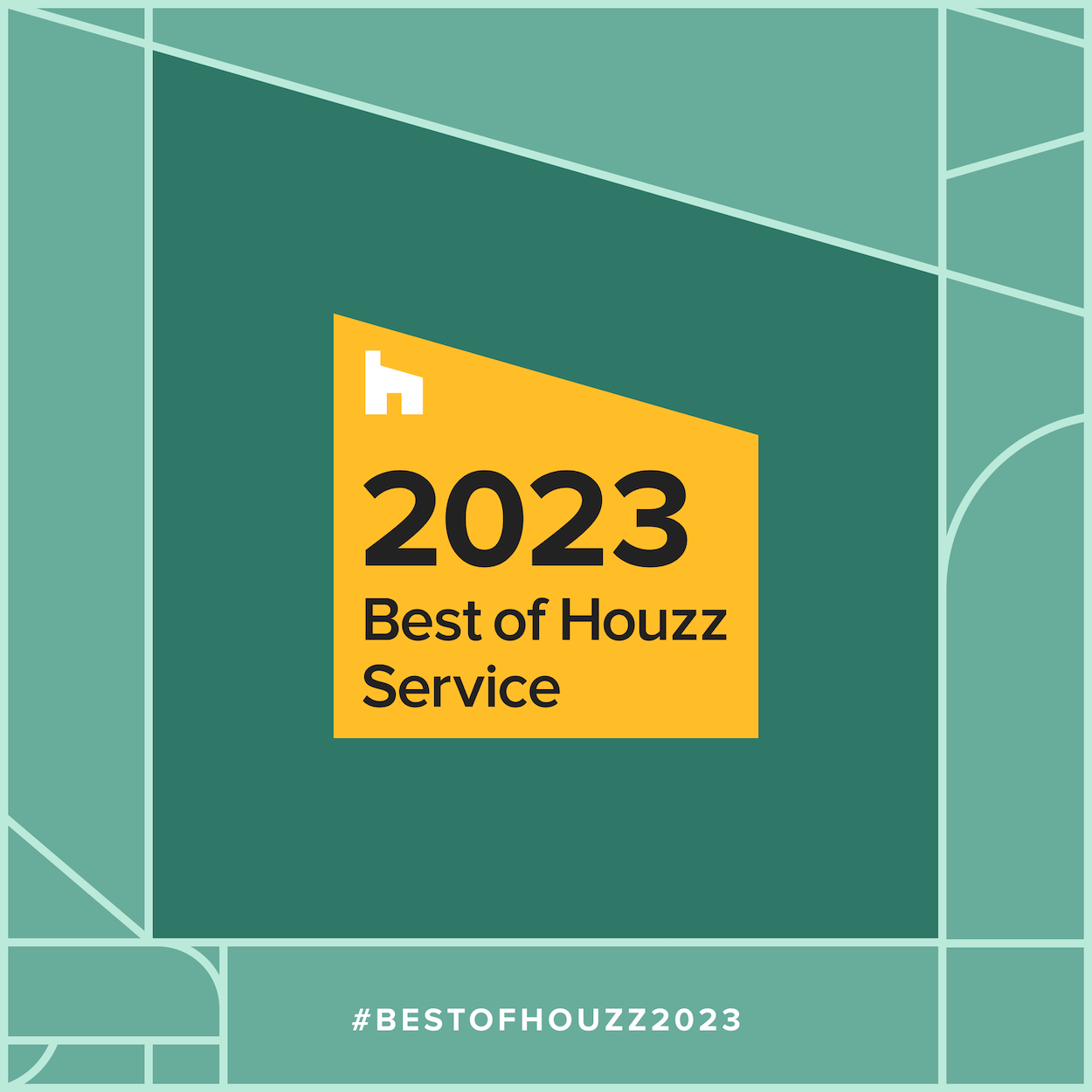 Adorn Interiors 2023 Best of Houzz Service award