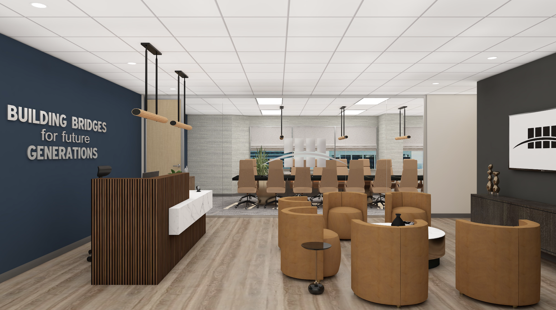 Confidential institutional reception and interior strategy project in Greater Houston