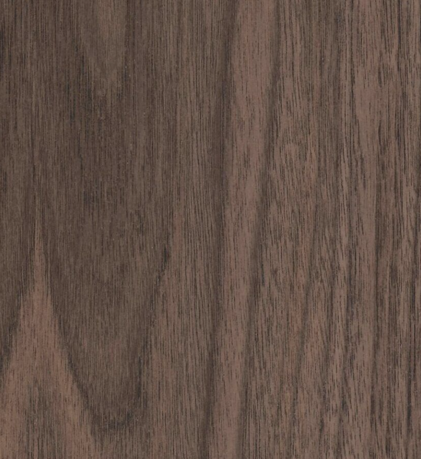Deep walnut wood sample selected for institutional furniture cabinetry and millwork